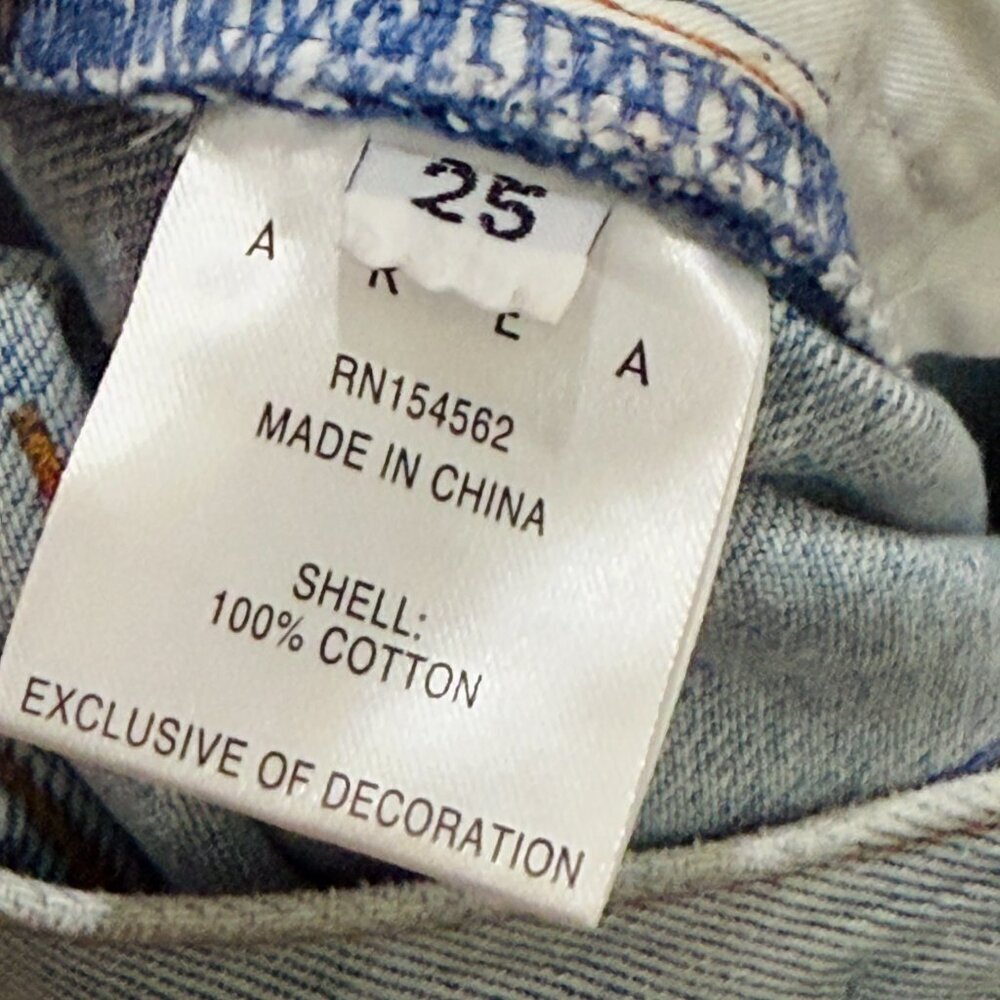 AREA wide-leg crystal jeans - Picture 4 of 14